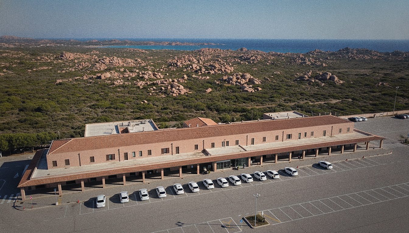 Taxistand vor der Ankunftsebene des Flughafens Cagliari